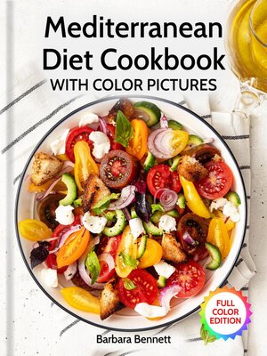 cover image of Mediterranean Diet Cookbook with Color Pictures